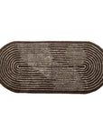 Bloomingville Zhina Oval Matta, Bomull, 70x160cm, Brun