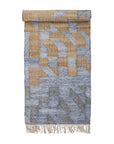 Bloomingville Vikka Matta, Jute, 75x245cm, Blå/Brun