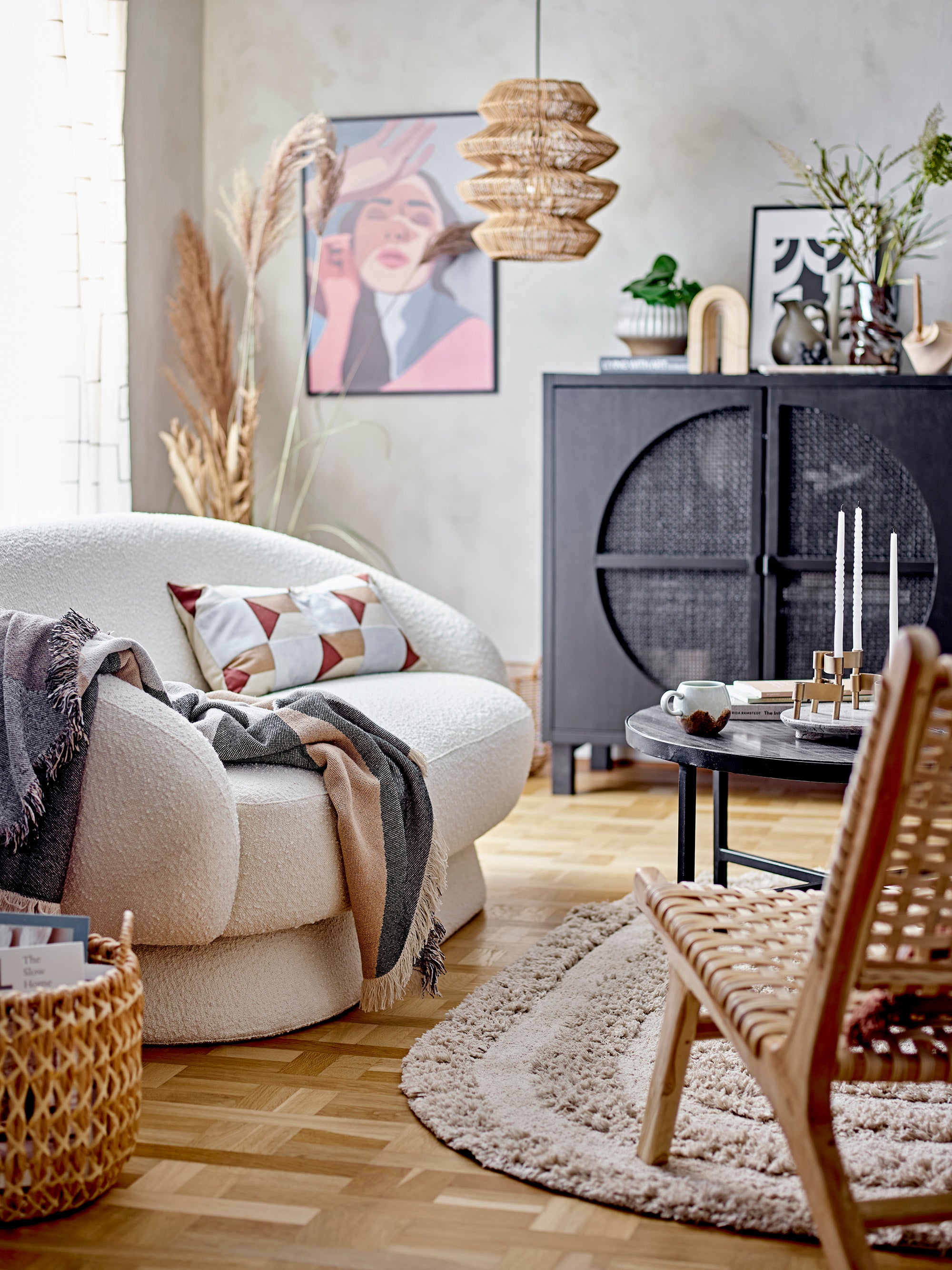 Bloomingville Turi Matta, Bomull, 140x200cm, Beige