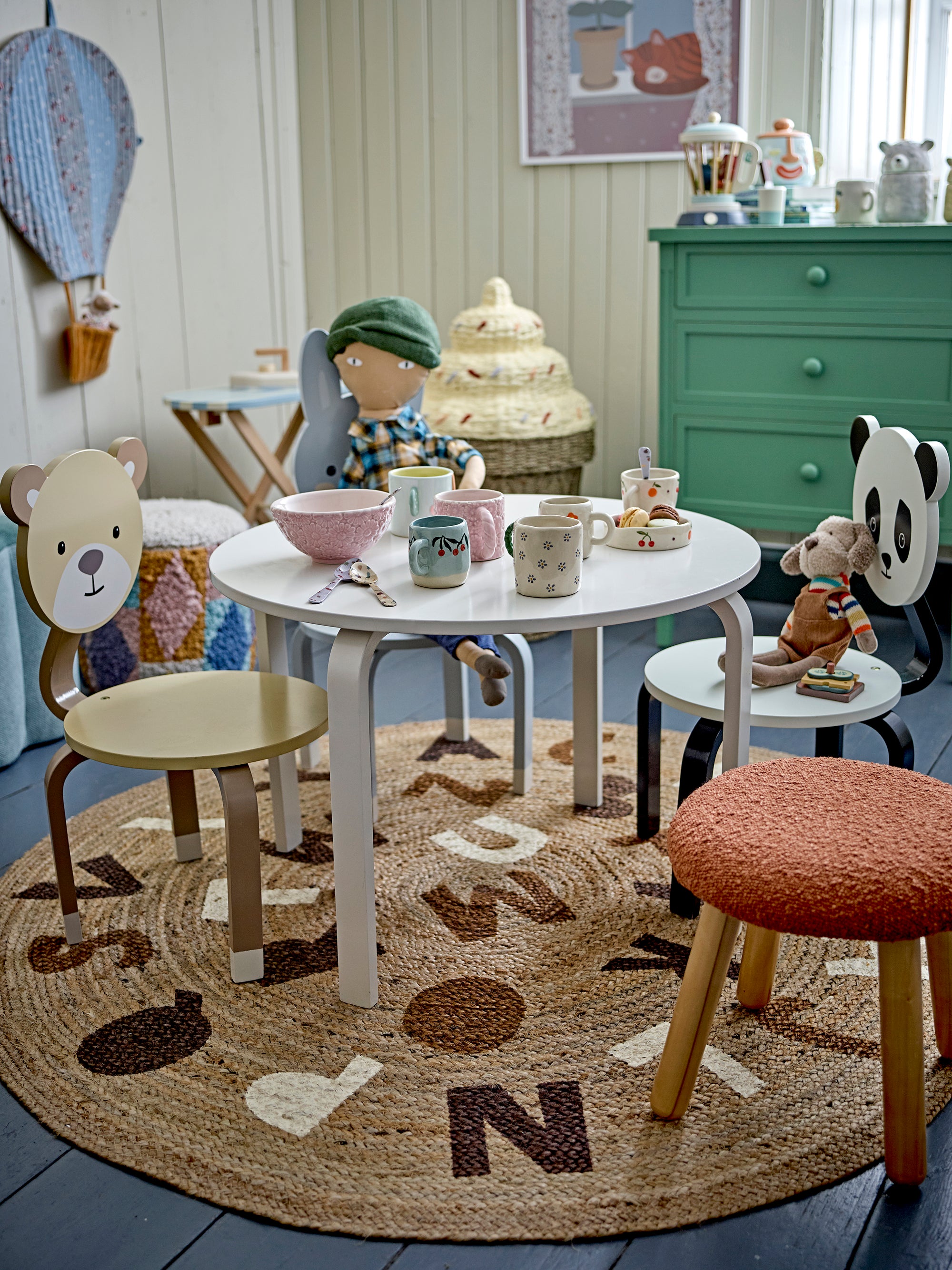 Bloomingville MINI Dinne Matta, Jute, 130cm, Brun