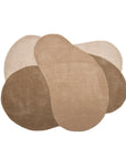 Bloomingville Denton Matta, Ull, 110x140cm, Brun/Beige