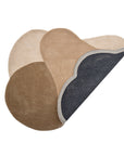 Bloomingville Denton Matta, Ull, 110x140cm, Brun/Beige