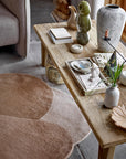 Bloomingville Denton Matta, Ull, 110x140cm, Brun/Beige