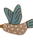 Bloomingville MINI Blue Jay Matta, Ull, 70x84cm, Blå/Beige
