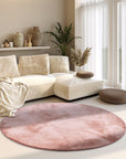 Villeroy & Boch Leon Rund Mjuk Matta, 160cm, Rosa