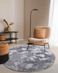 Elle Decoration Calida Rund Ryamatta, Syntet, Grå