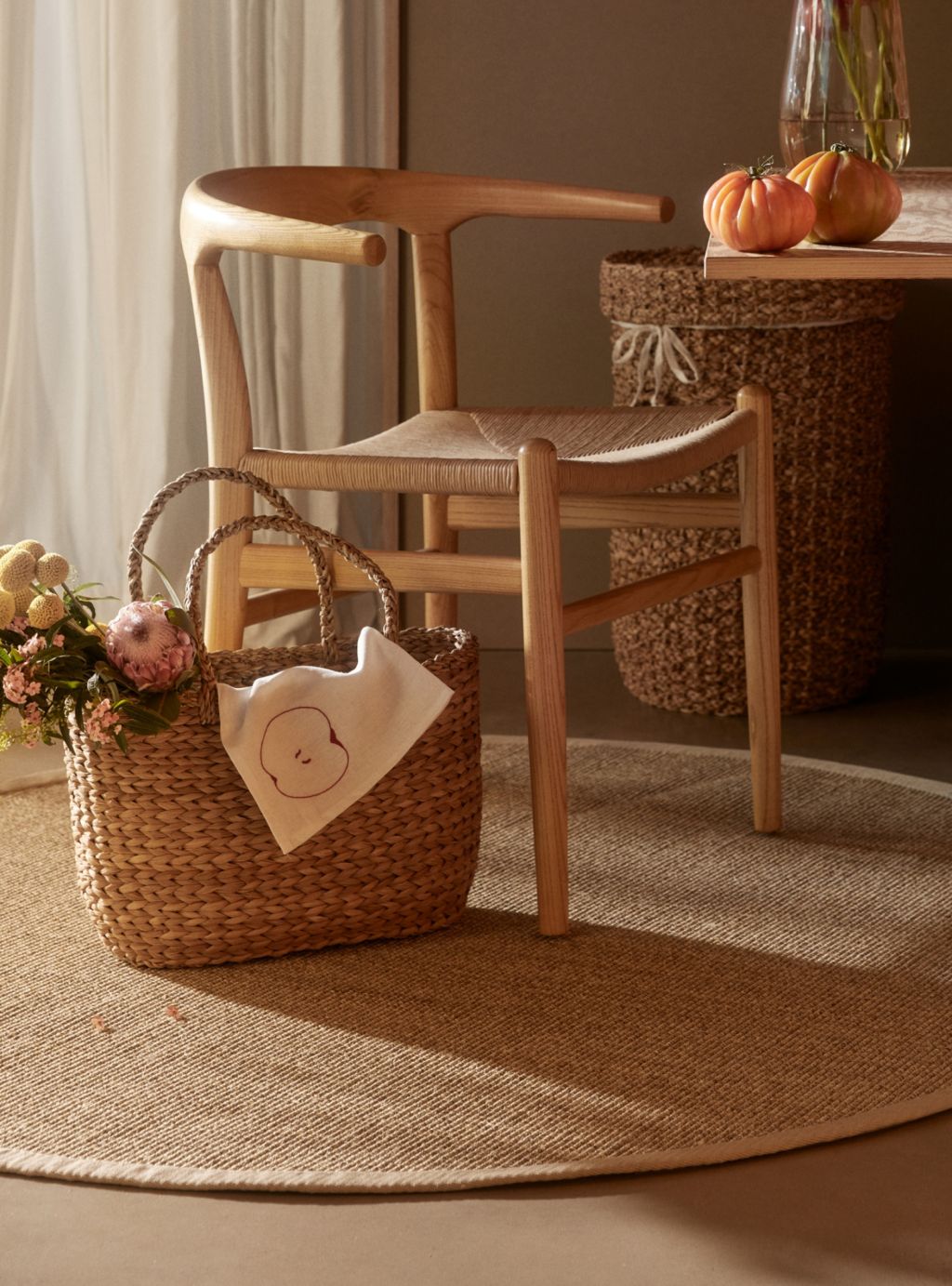 Dixie Jenny Matta, Sisal, 150cm, Naturgrå