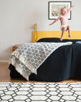 Brita Ingrid Matta, 70x300cm, Svart/Vit