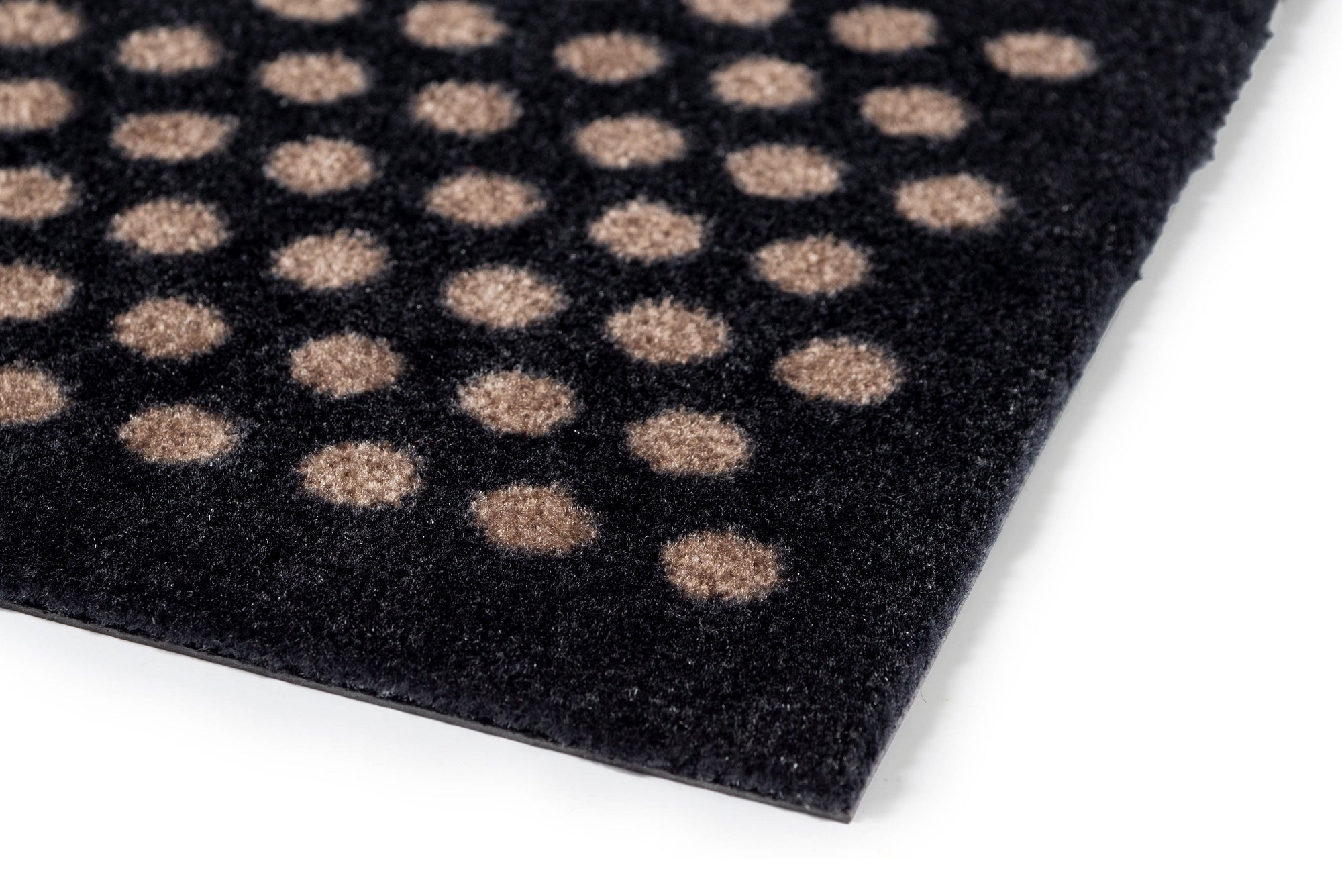 TICA Copenhagen Dot Gångmatta 100x300cm, Svart/Beige