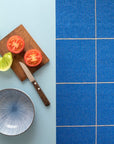 Brita Ruth Matta, 70x325cm, Kobalt