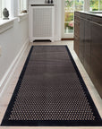 TICA Copenhagen Dot Gångmatta 100x300cm, Svart/Beige