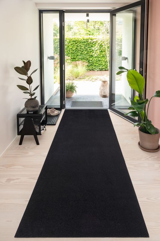 TICA Copenhagen Unicolor Gångmatta 100x300cm, Svart