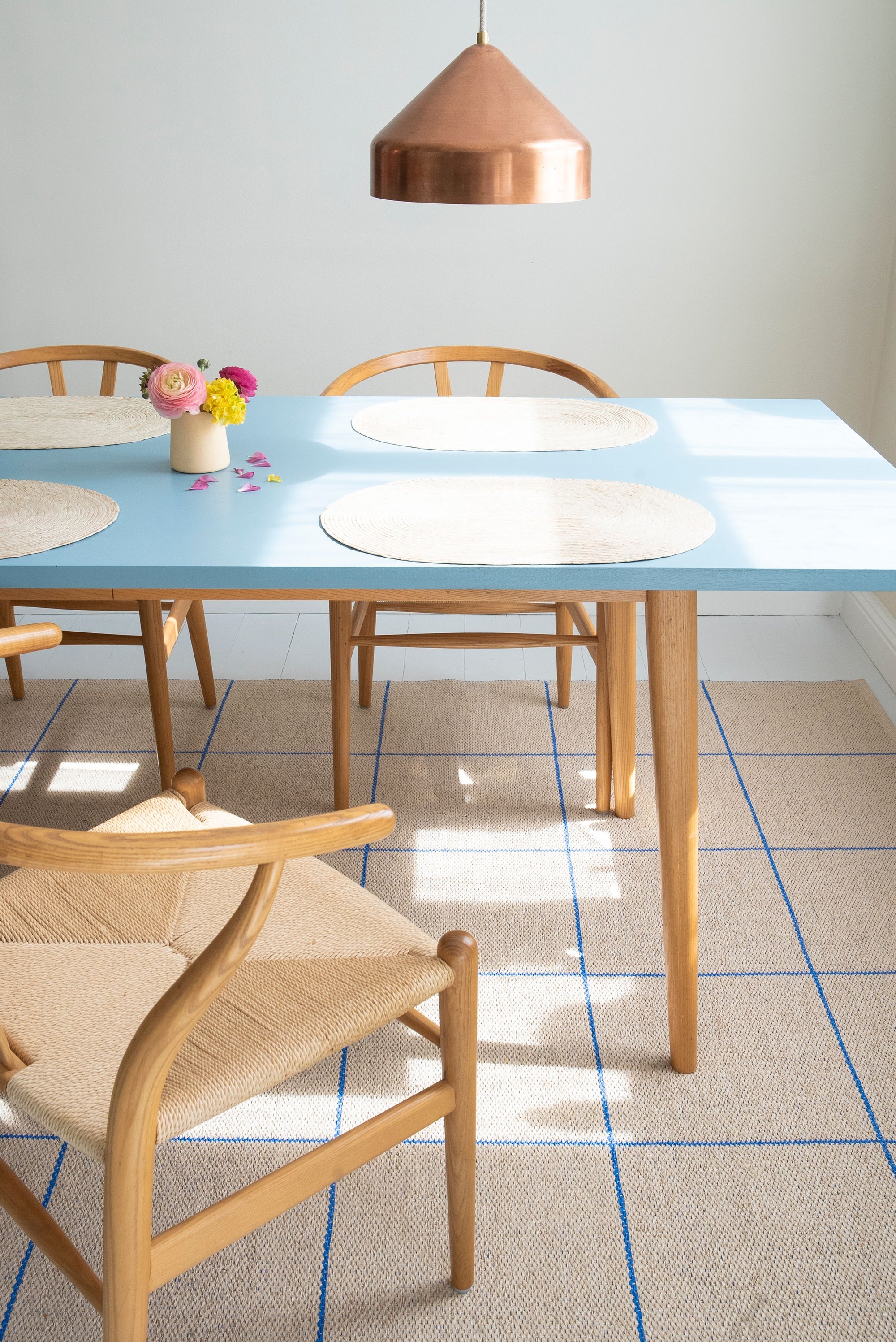 Brita Ruth Matta, 70x325cm, Kobalt